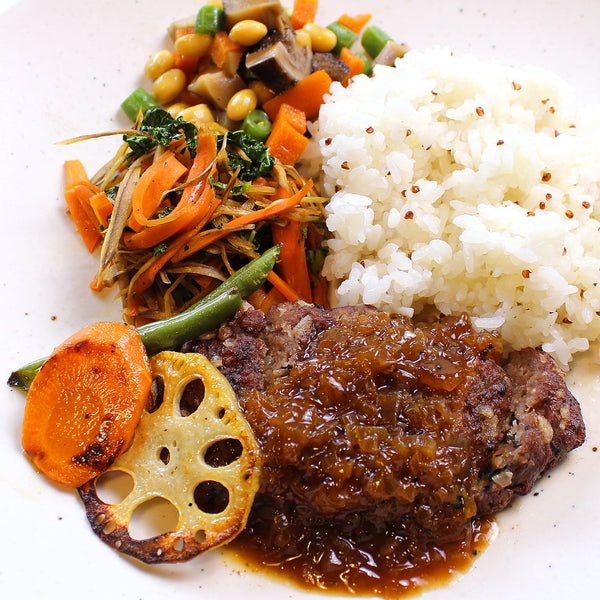 Hamburg Steak and Onion Sauce