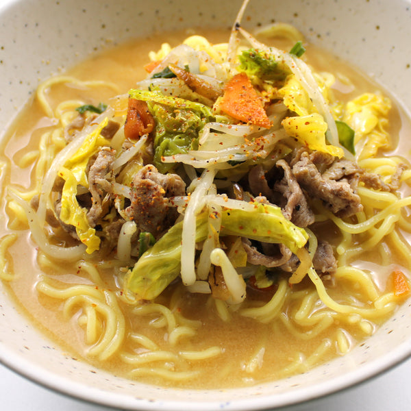 Miso Ramen with Stir-Fried Pork