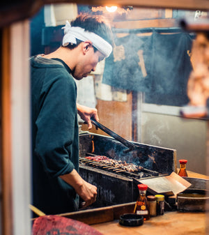 Japan chef yakitori barbecue