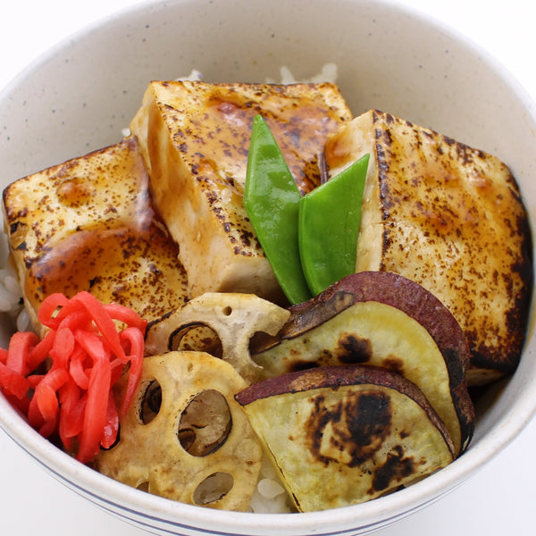 Teriyaki Tofu Bowl with Seasonal Veggies (Vegan)
