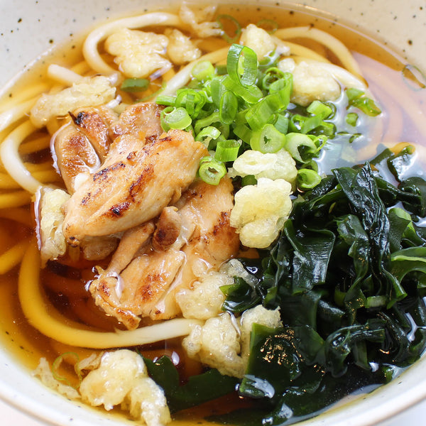 Udon with Yuzu Grilled Chicken and Tempura Crunch image